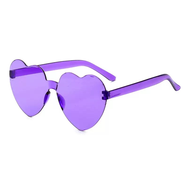 Klare Herzbrille mit individuellem Logodruck