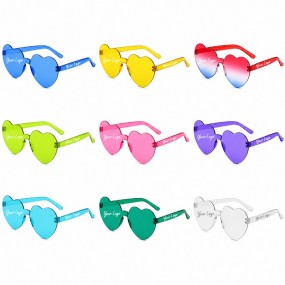 Herz-Sonnenbrille personalisieren mit eigenem Logo